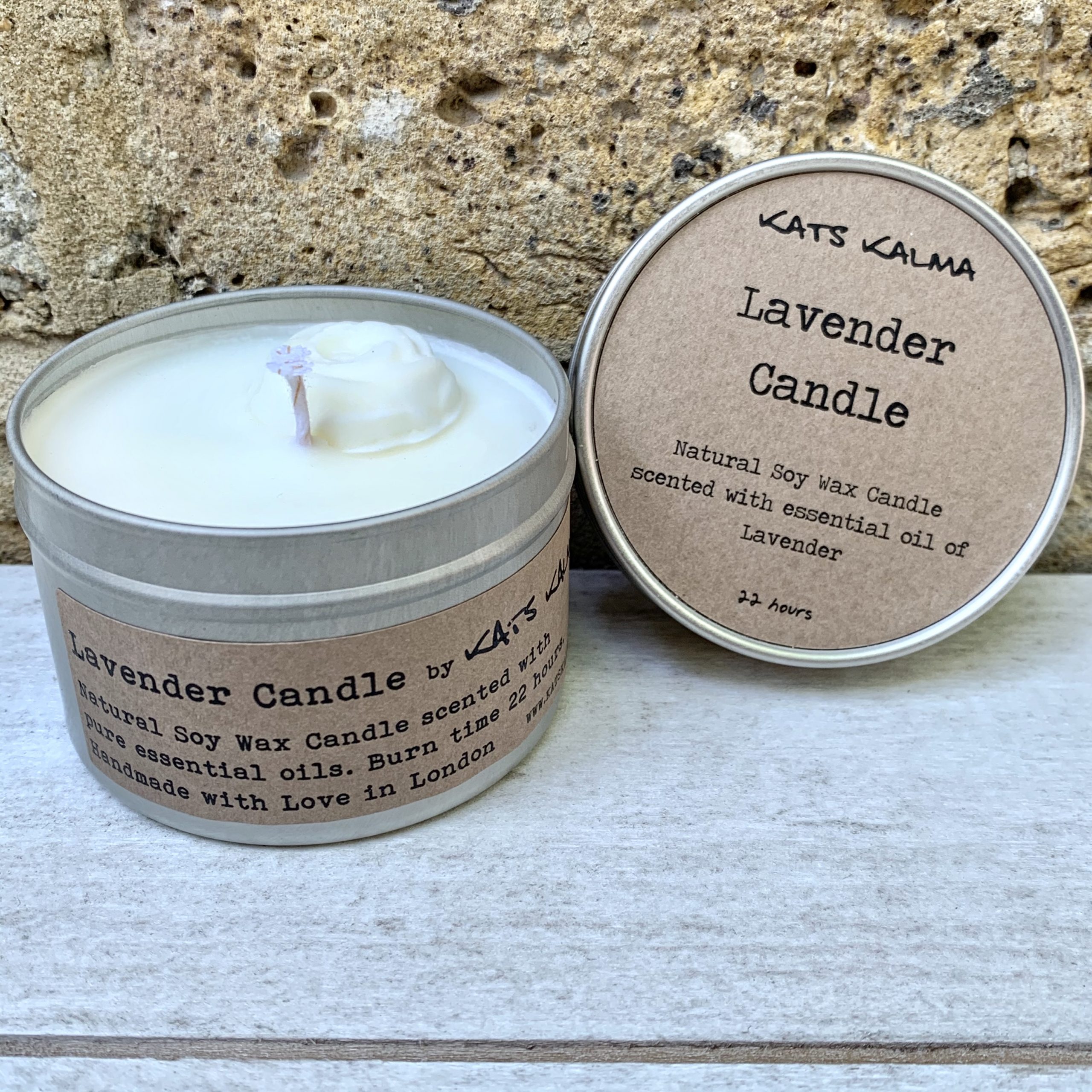 travel lavender candle